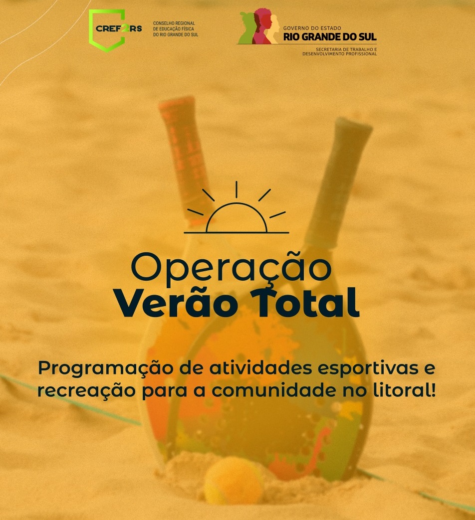 CREF2/RS abre edital para chamamento de instrutores para Operação Verão Total