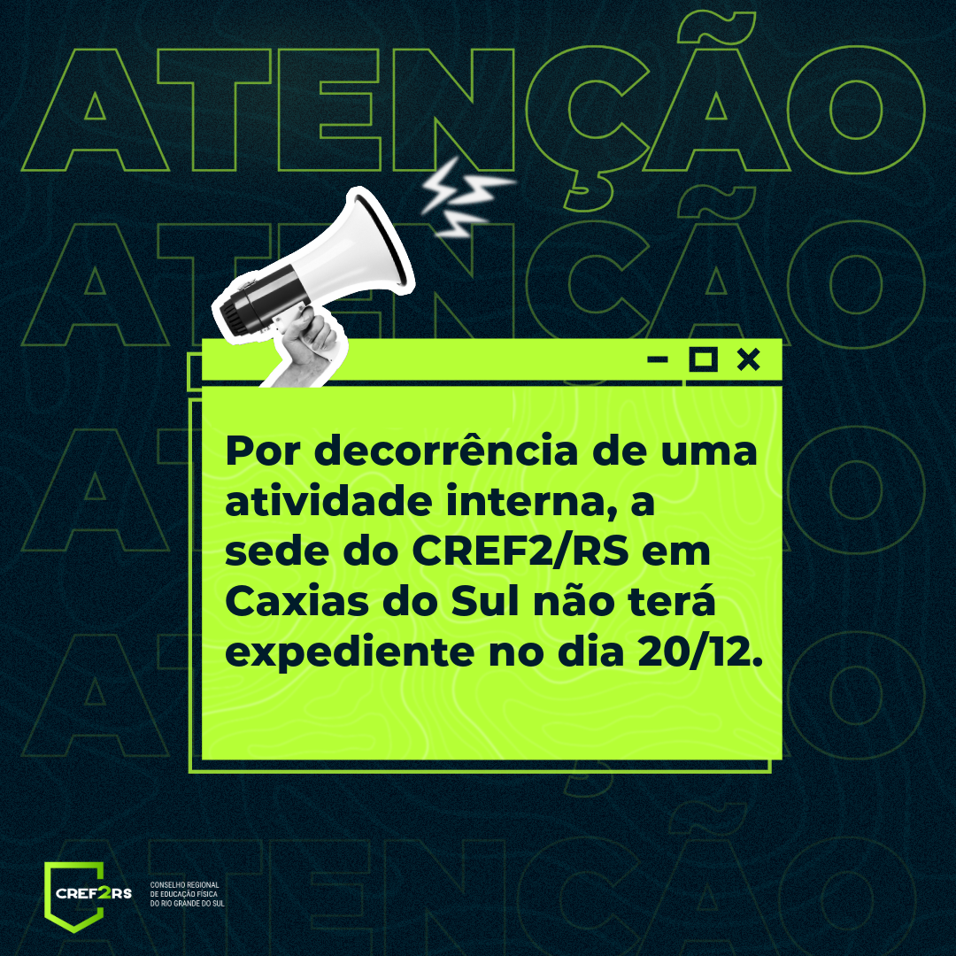 CREF Serra não tem atendimento nesta sexta-feira