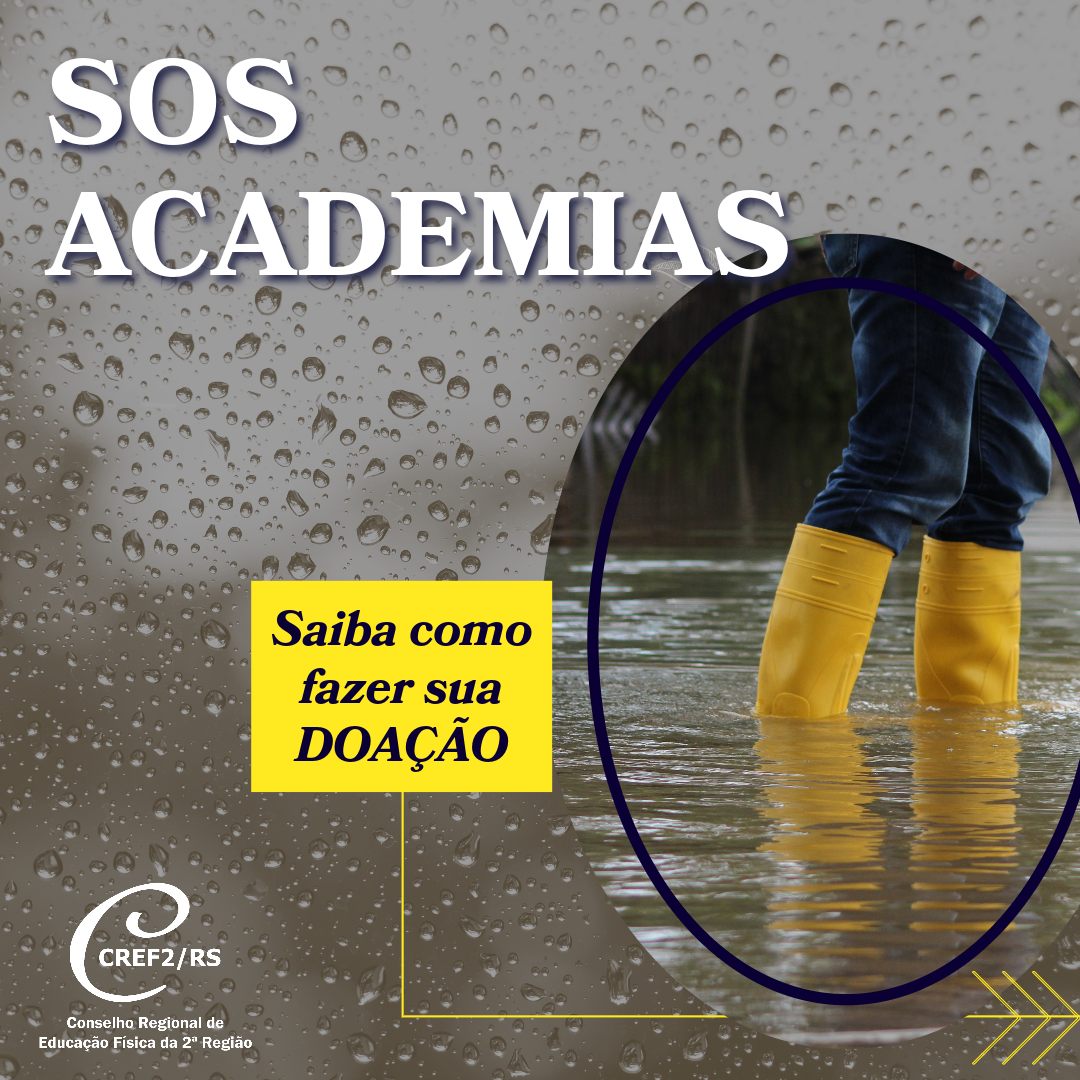 CREF2/RS arrecada doações para academias atingidas pelas enchentes no RS