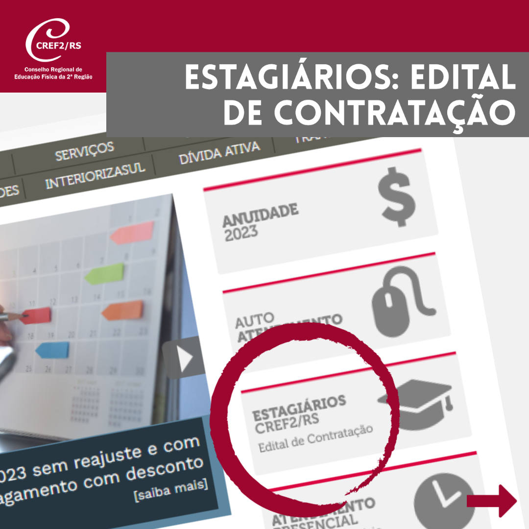 CREF2/RS abre processo seletivo para estagiários