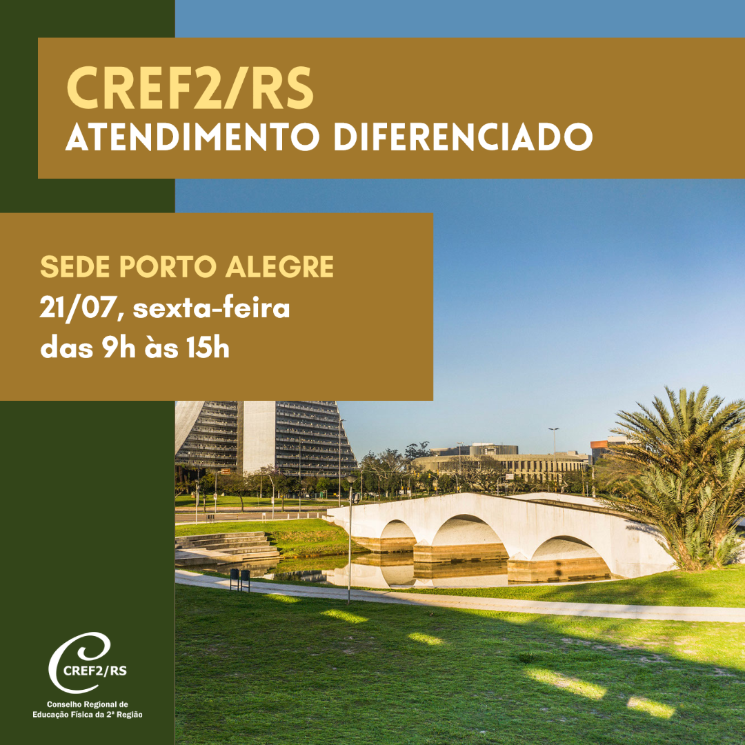 Sede do CREF2/RS em Porto Alegre tem horário diferenciado nesta sexta-feira