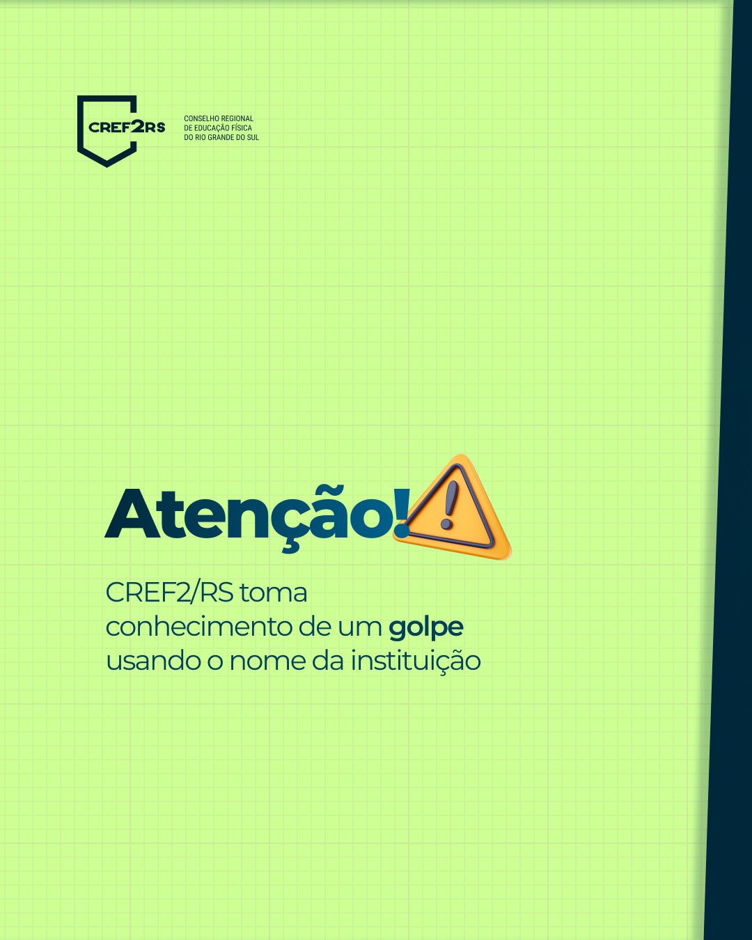 CREF2/RS alerta registrados sobre tentativa de golpe usando nome da instituição
