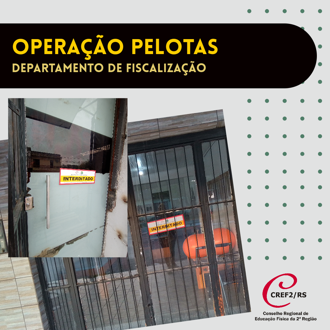 Operação Pelotas autua 24 pessoas por exercício ilegal e interdita cinco academias