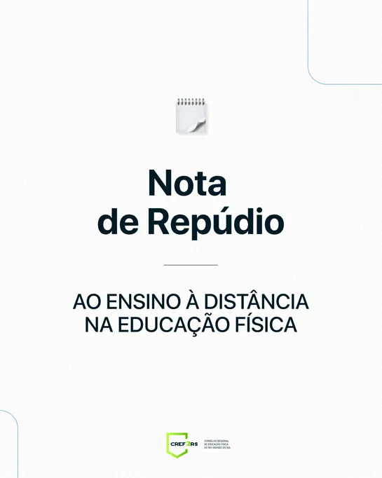 CREF2/RS repudia ensino à distância na Educação Física