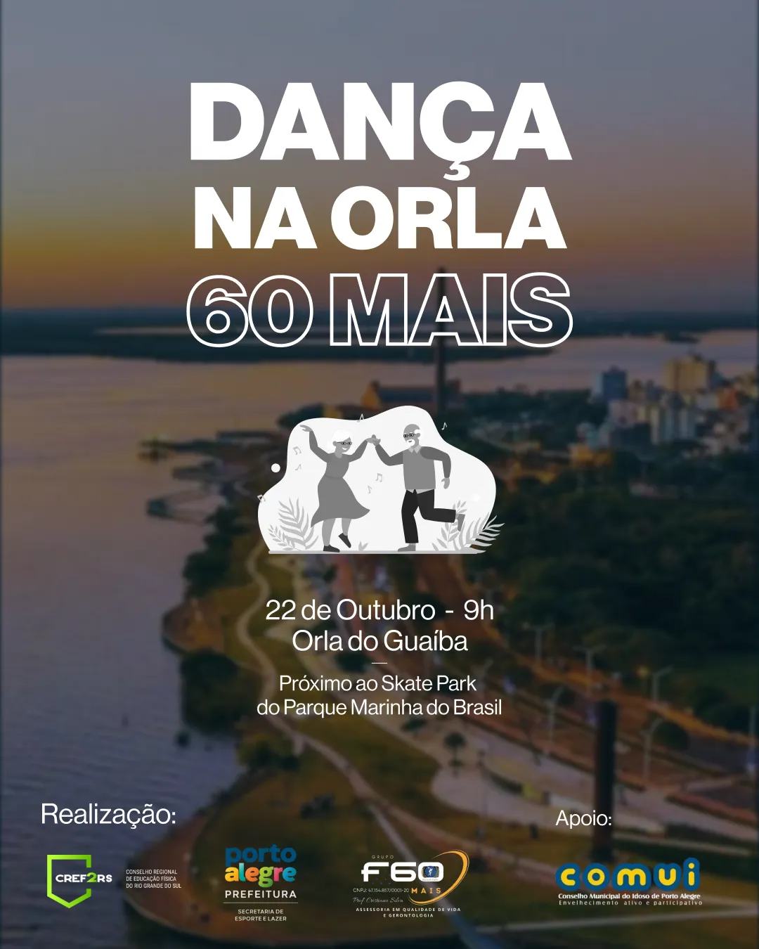Dança na Orla 60 Mais ocorre no dia 22 de outubro