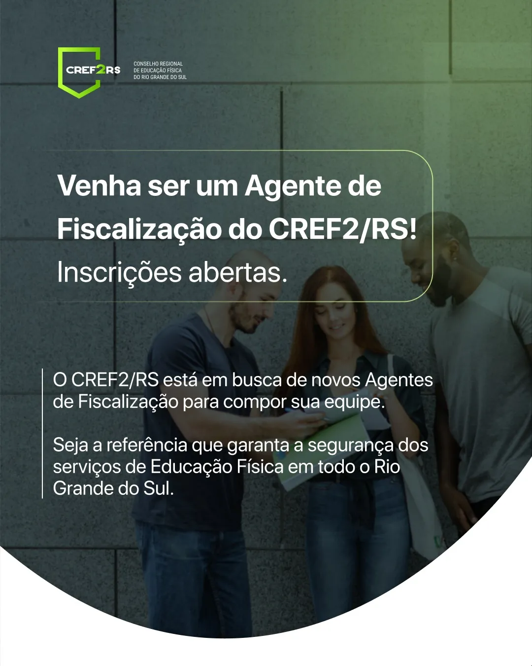 CREF2/RS abre concurso para com vaga para agente de fiscalização