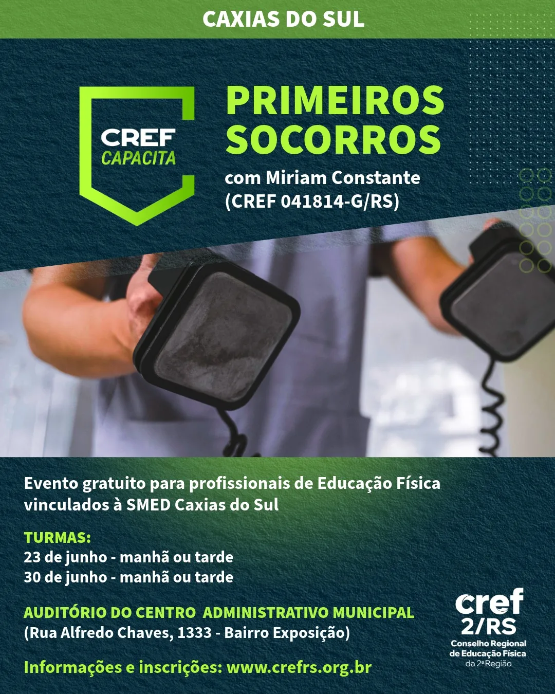 CREF Capacita leva curso de primeiro socorros a Caxias do Sul